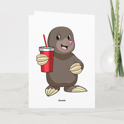 Carte Taupe avec mug (Dos)