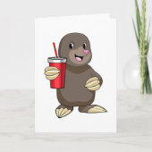 Carte Taupe avec mug (Devant)
