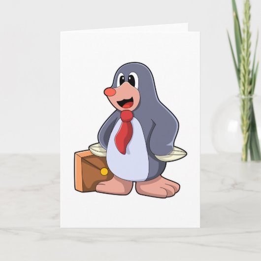 Carte Taupe en Entrepreneur avec Sac (Devant)