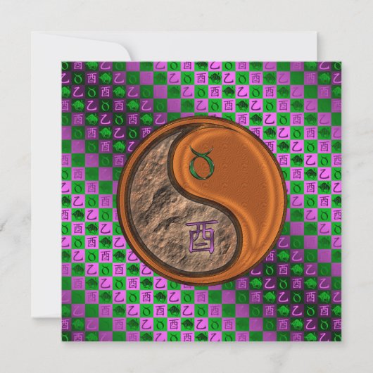 Carte Taureau & Coq de Bois (Devant)
