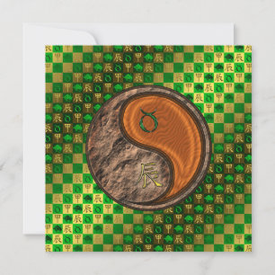Carte Taureau & Dragon de Bois