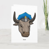 Carte Taureau en policier Police (Dos)