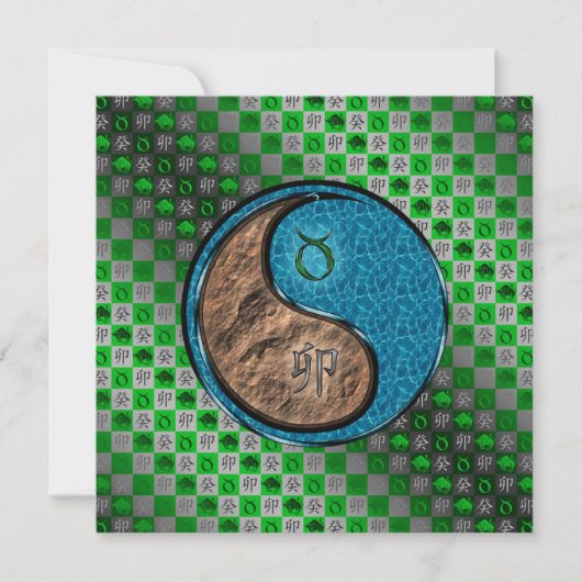 Carte Taureau & Lapin d'eau (Devant)