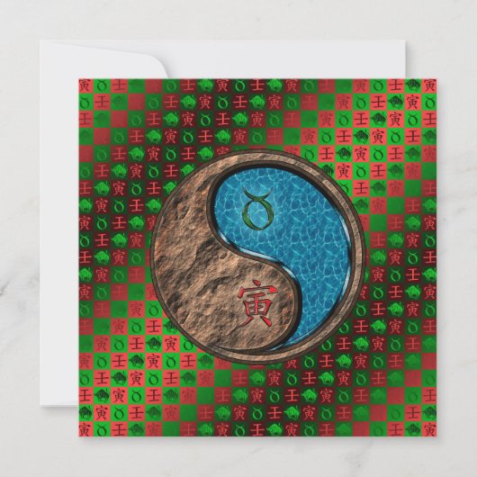 Carte Taureau & Tigre d'eau (Devant)