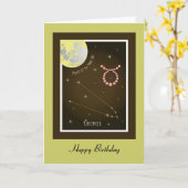 Carte Taurus April 21 to May 20 (Fleur jaune)