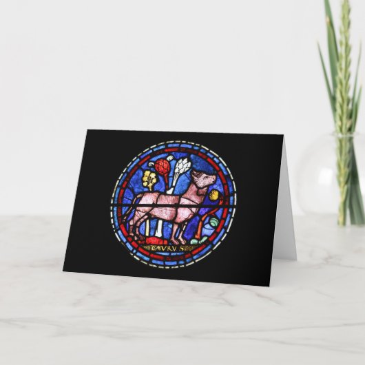 Carte Taurus Astrologie Vitrages - Salutation (Devant)