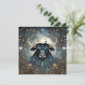 Carte Taurus Bull Zodiac Astrology Mystical Birthday (Debout devant)