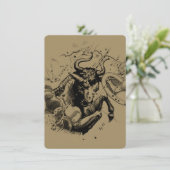 Carte Taurus Constellation Hevelius 1690 Engraving (Debout devant)