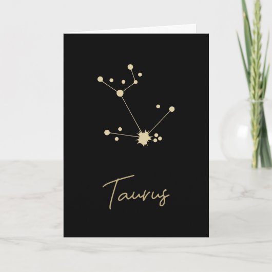 Carte Taurus Constellation Zodiac (Devant)