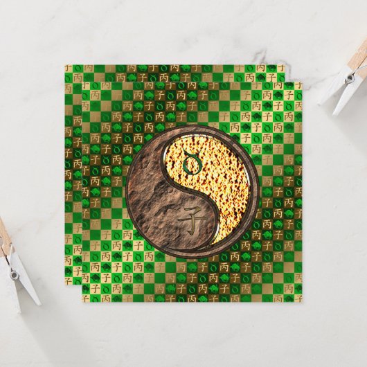 Carte Taurus et rat de feu (Devant/Arrière en situation)