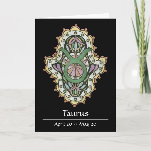 Carte Taurus Khamsa (Devant)