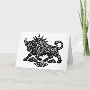 Carte Taurus Sceau du Taureau — Encre de zodiaque liée à