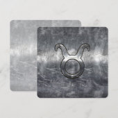 Carte Taurus Zodiac Connexion Grunge Style dévêtu (Devant / Derrière)