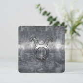 Carte Taurus Zodiac Connexion Grunge Style dévêtu (Debout devant)