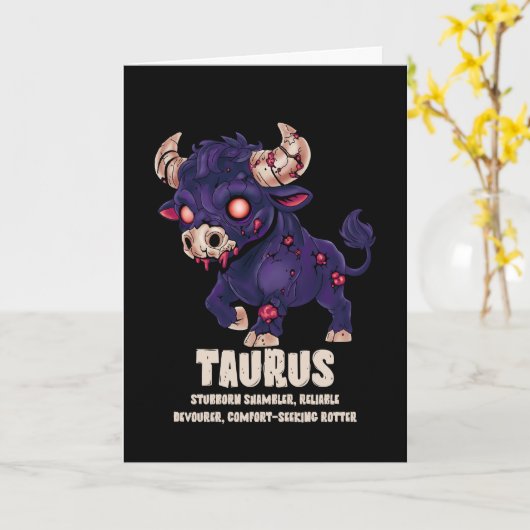 Carte Taurus Zombie (Fleur jaune)