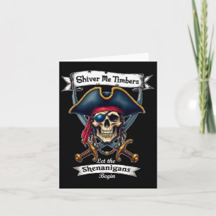 Carte Taux Crossbones de crâne frissonner moi Timbres Ha