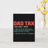 Carte Taxe Papa Drôle (Fleur jaune)