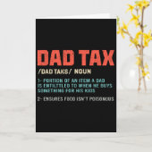 Carte Taxe Papa Drôle  (Fleur jaune)
