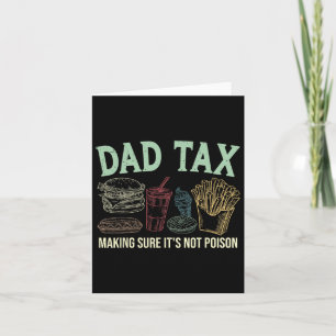 Carte Taxe Papa S'assurer que ce n'est pas du poison Drô