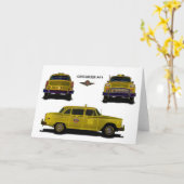 Carte Taxi - contrôleur (Fleur jaune)