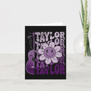 Carte Taylor Prénom I Love Taylor Girl Super 80's V