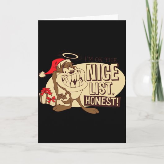 Carte Taz Im On The Nice List (Devant)