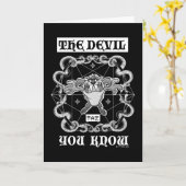 Carte TAZ™ Le Diable que vous connaissez (Fleur jaune)