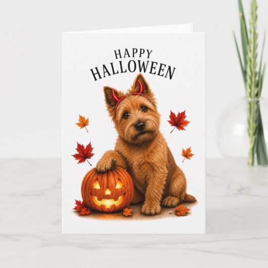 Carte Tchiens Norwich Halloween Diable (Devant)