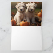 Carte Tchiens Terrier chiot Automne Délice Citrouille (Intérieur)