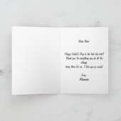 Carte Tchin au meilleur papa style Gritty pour la fête d (Intérieur)