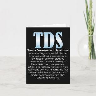 Carte Tds Trump - Syndrome De La Dépression Trump Drôle 
