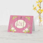 Carte Tea Party (Fleur jaune)