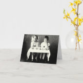 Carte Tea Party 1900 (Fleur jaune)