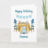 Carte Tea Party Birthday Card (Devant)