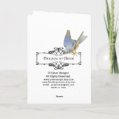 Carte Tea Party Cupcake Design (Dos)