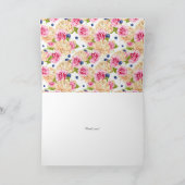 Carte Tea Party de jardin d'aquarelle (Intérieur)