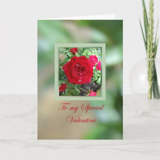 Carte Tea Roses Spécial Valentine (Devant)