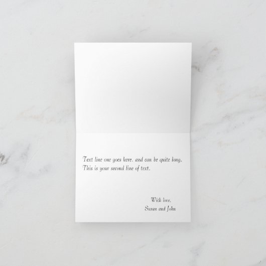 Carte Tea Time Note (Intérieur)