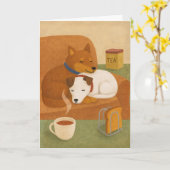 Carte Tea Toast & Us Cosy 10th Wedding Anniversary (Fleur jaune)