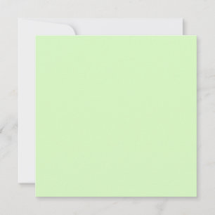 Carte Tea vert pastel Feuille couleur solide