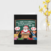 Carte Teacher 6-7 Six Seven I Want My Students To Stop S (Fleur jaune)