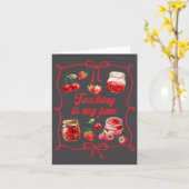 Carte Teacher Teach Loves Insre Strawberry Teaching Is M (Fleur jaune)