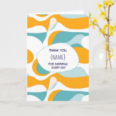 Carte Teacher Thank You –  Personalized (Fleur jaune)