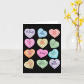 Carte Teacher Valentines Chemise de Jour Enseigner Coeur (Fleur jaune)