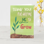 Carte Teacher's Day Appreciation Card (Fleur jaune)