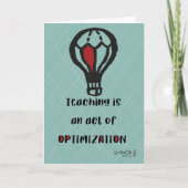 Carte Teacher's Day Appreciation Simple Design (Devant)