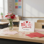 Carte Teaching Sweethearts Custom Teacher Valentine 