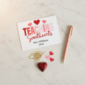 Carte Teaching Sweethearts Customizable Class Valentine 