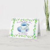 Carte Teacup Friendship Commence Par Une Coupe De Bonté (Devant)