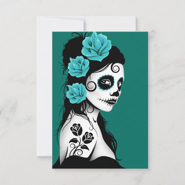 Carte Teal Blue Day (Devant)